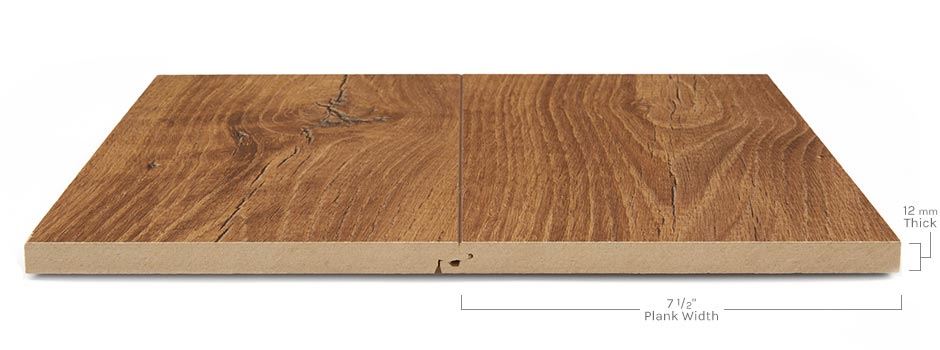 Archer Heights Series Cedar Chestnut Empire Today Archer Heights Laminateside View Showing Texture And Thickness