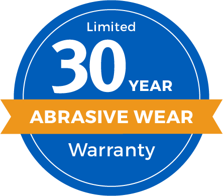 30 Year Limited Abrasive Wear Warranty Badge