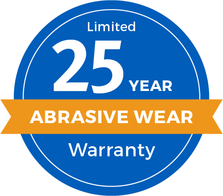 25 Year Limited Abrasive Wear Warranty Badge