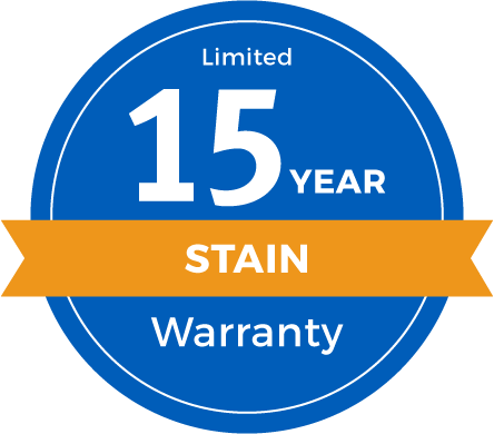 15 Year Limited Stain Warranty Badge