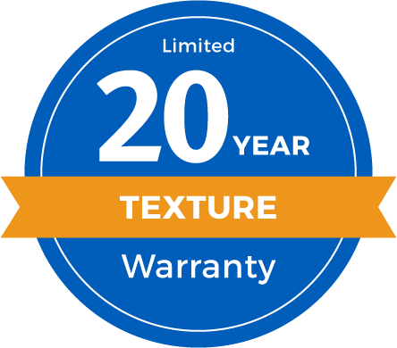 20 Year Limited Texture Retention Warranty Badge