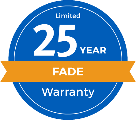 25 Year Limited Fade Warranty Badge