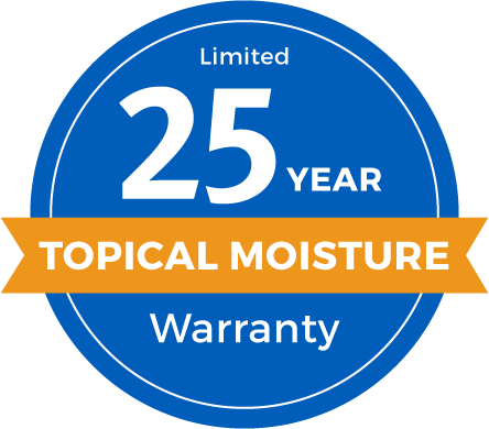 25 Year Limited Topical Moisture Warranty Badge