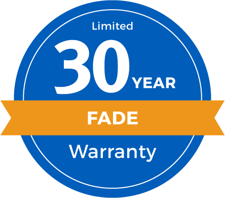 30 Year Limited Fade Warranty Badge