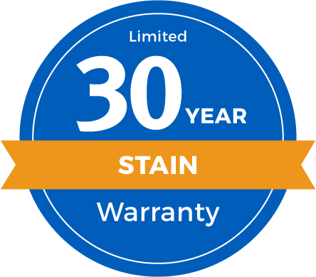30 Year Limited Stain Warranty Badge