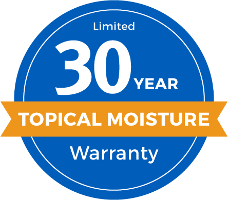 30 Year Limited Topical Moisture Warranty Badge