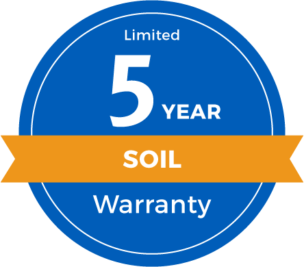 5 Year Limited Soil Warranty Badge