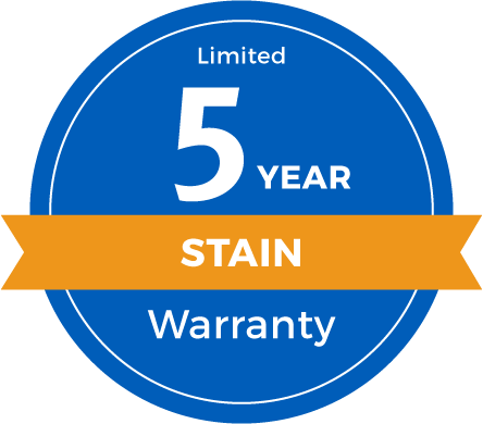 5 Year Limited Stain Warranty Badge