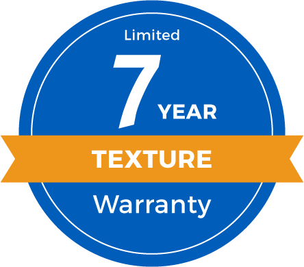 7 Year Limited Texture Retention Warranty Badge