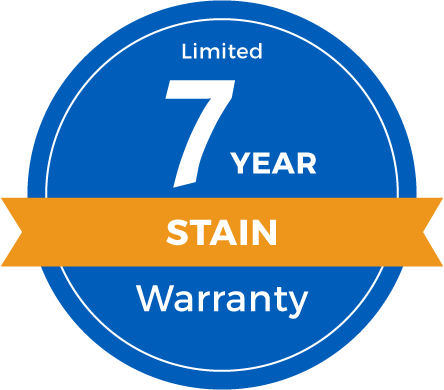 7 Year Limited Stain Warranty Badge