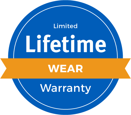 Lifetime Limited Abrasive Wear Warranty Badge