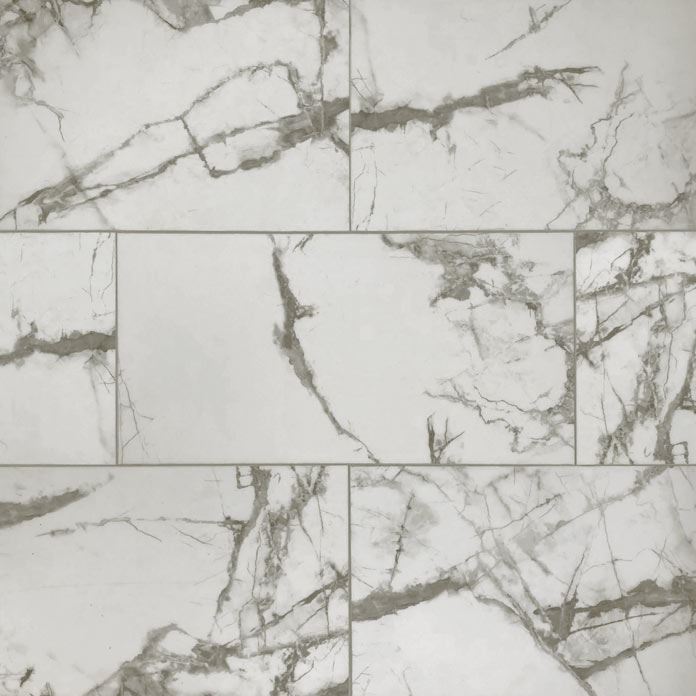 Marbella Venetian White Vinyl Tile Product Swatch Image